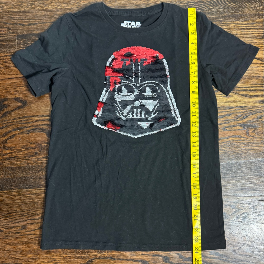 Star Wars Black Tee with Red and Gray Darth Vader